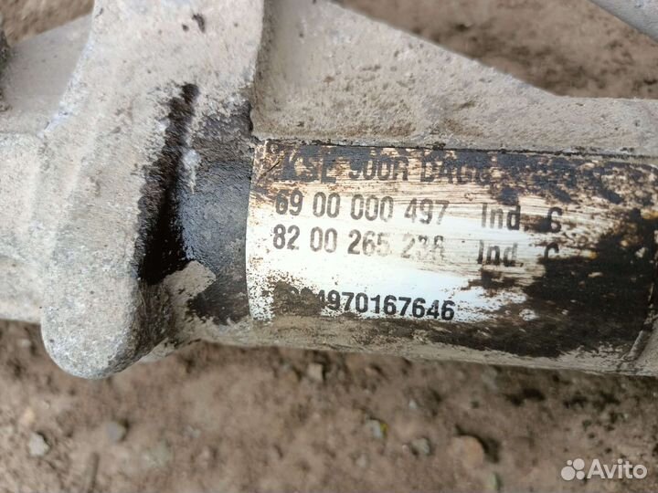 Рулевая рейка renault logan 1 с гуром