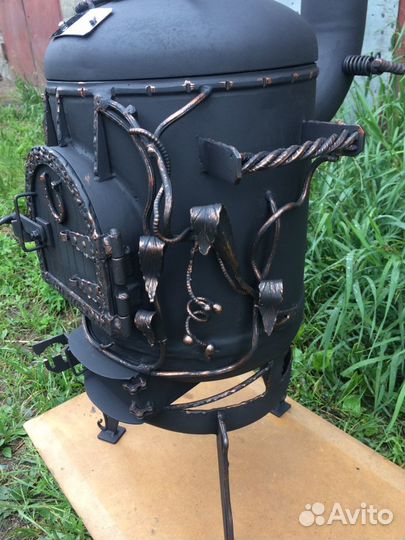 Кованная Печь под казан ручной работы