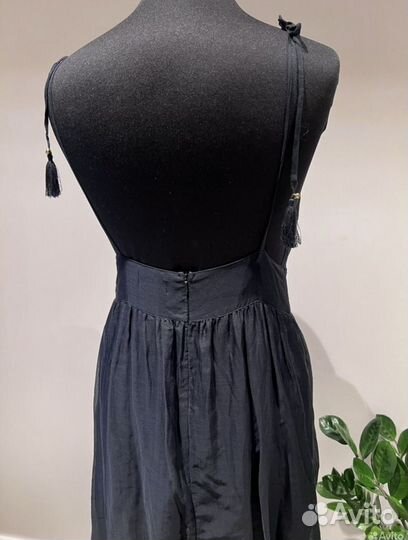 Сарафан миди чёрный в греческом стиле