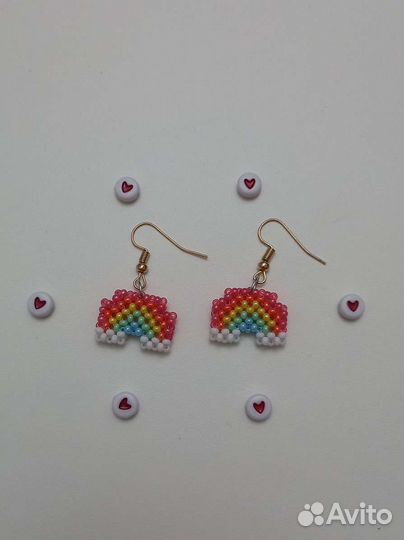 Серьги из бисера