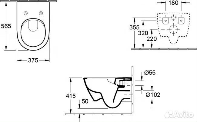 Унитаз подвесной Villeroy & Boch Subway 2.0