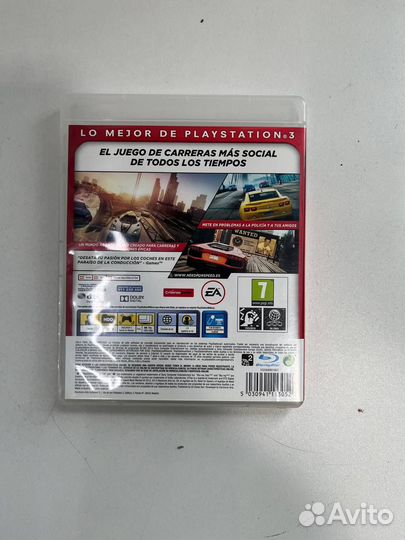 Игровые диски. Sony Playstation 3 Need for Speed: