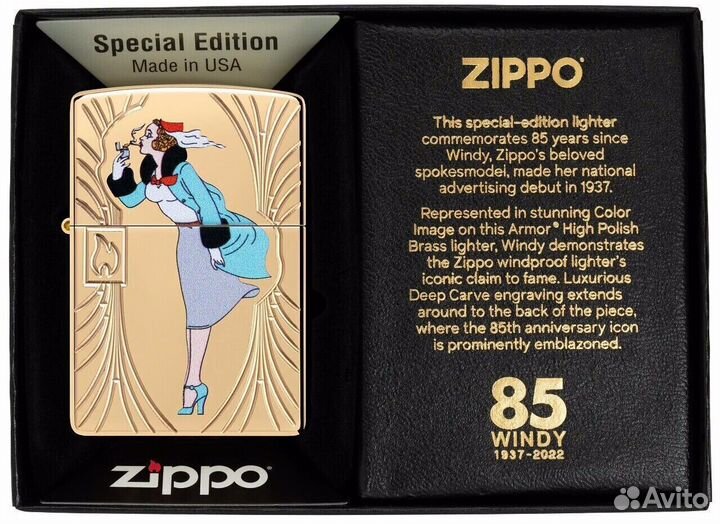 Zippo. Windy. 85-th.Лимит:1/12500.Коллекц.Новая