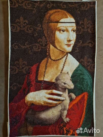 Картина ручной работы техника счетный крест