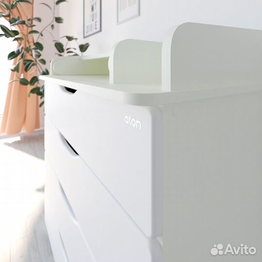 Комод атон Комод Сириус-2 wood 804 Белый премиум