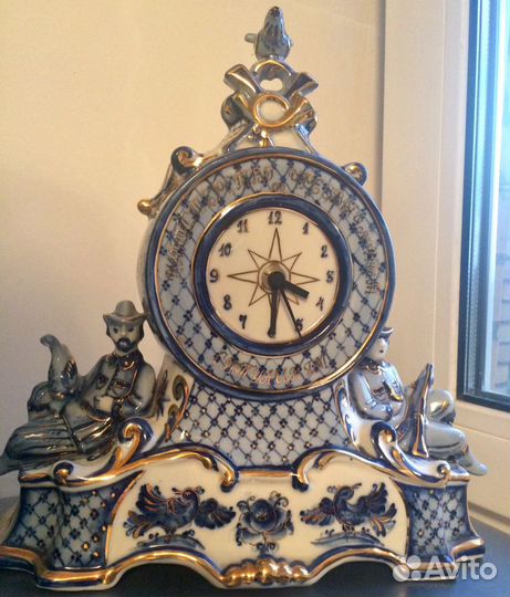 Подарочные часы Гжель мчс