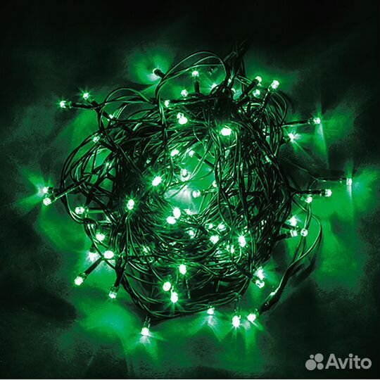 Светодиодная гирлянда 20м зеленый CL06 32311