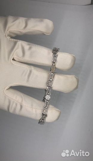 Золотой браслет Теннис 11.41 гр 2.2 ct