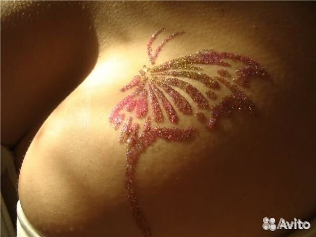 Клей для блеск тату, клей для тела