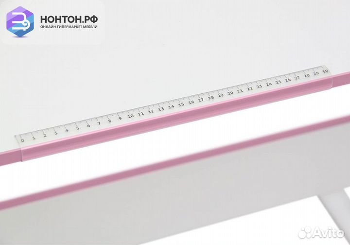 Парта-трансформер Polini kids City белый / розовый