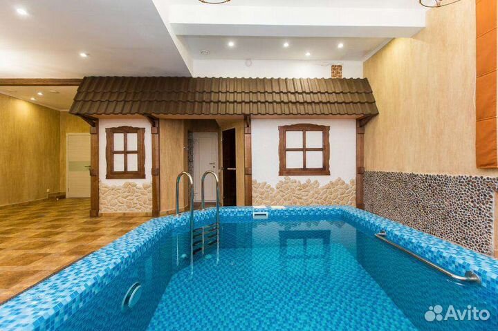 Баня сауна с бассейном