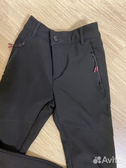 Болоневые штанына девочку с флисом