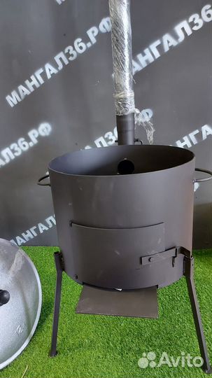 Печь под казан 12 литров из толстой стали 3мм