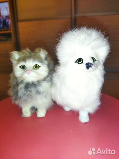 Фигурки кошечки и собачки