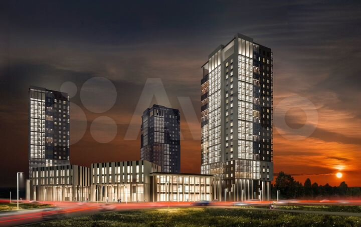 2-к. квартира, 59,3 м², 12/22 эт.