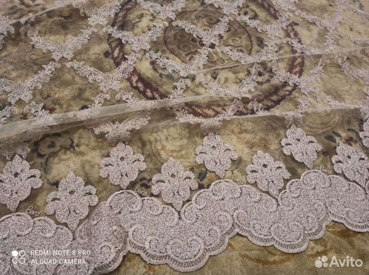 Тюль bera оригинал,сетка, лепка. дубай