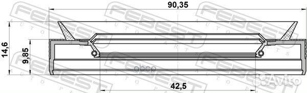 Сальник привода BMW 3 E46/E90, 5 E39/E60
