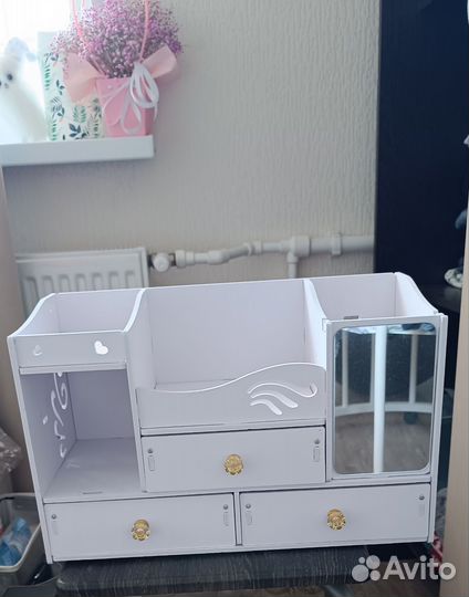 Органайзер для косметики с зеркалом