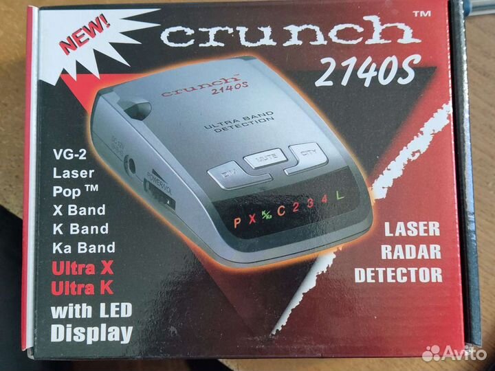Радар детектор crunch 2140s