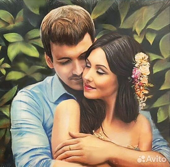 Портреты по фото маслом на холсте