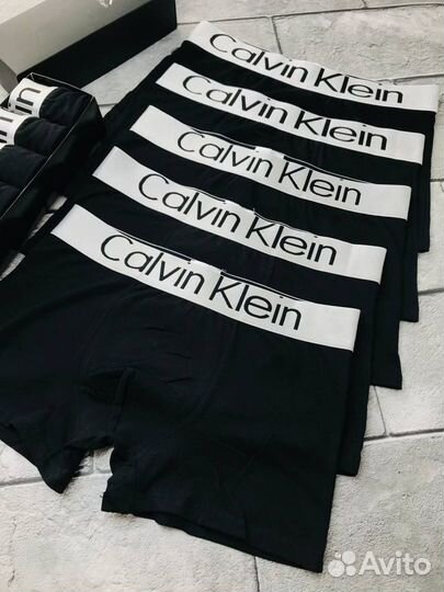 Трусы мужские боксеры черные calvin klein art.90