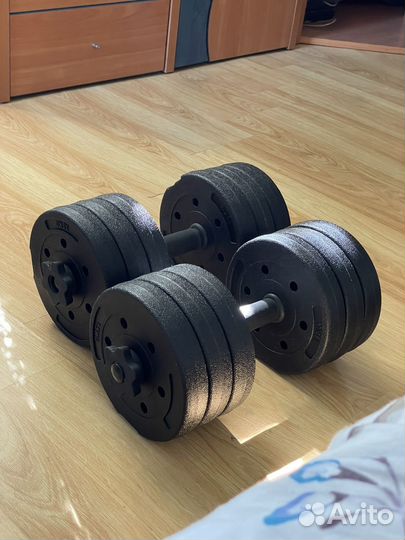Гантели разборные 20 кг (2 шт по 10 кг)