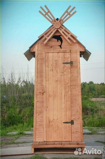 Дачный туалет с декором ебб 692