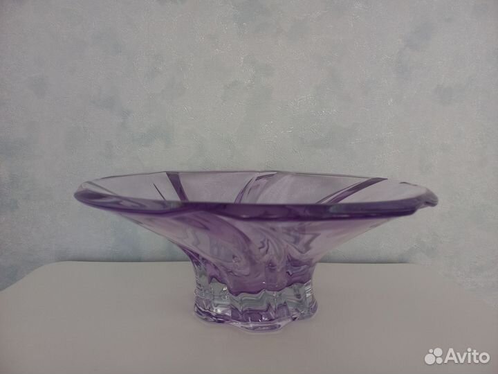 Ваза большая Чехословакия Богемия винтаж