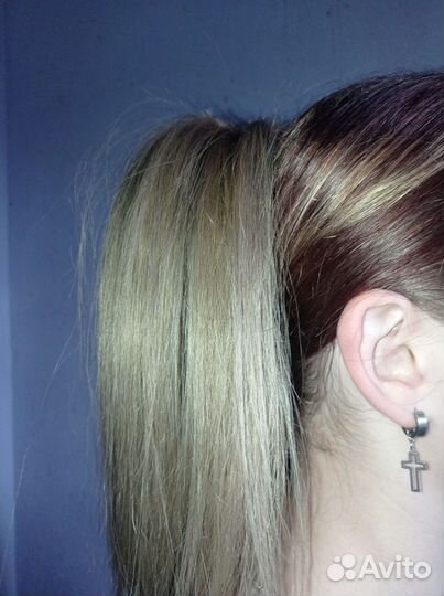 Хвост на резинке,крабе,заколке.Натуральные