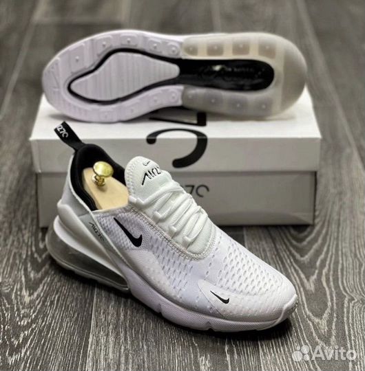 Nike Air Max 270 белые кроссовки мужские