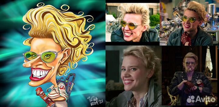 Шарж по фото. Иллюстрации