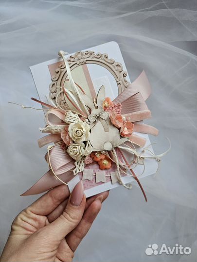 Открытка ручной работы 10 *15 см