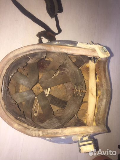 Шлем пилота США Р-1В,шлем авиационный Н-4 1950г.в