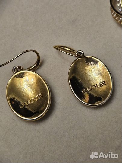 Серьги Carolee, браслет жемчуг, кольцо