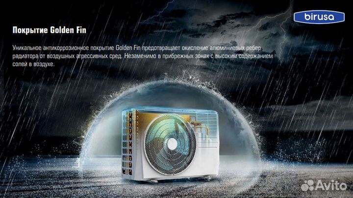 Кондиционер Бирюса Midea AUXon-off инверторМонтаж