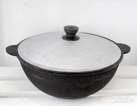 Казан чугунный + крышка