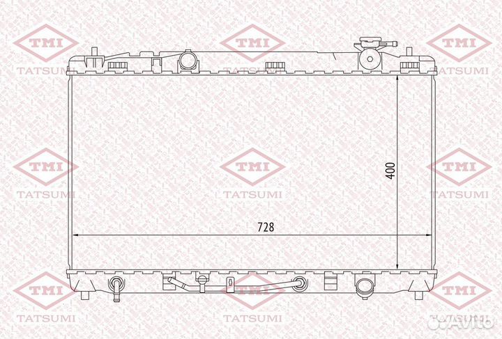 Радиатор охлаждения toyota Camry 06