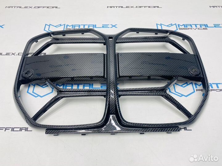 Решетка радиатора BMW G26, CSL стиль, сухой карбон