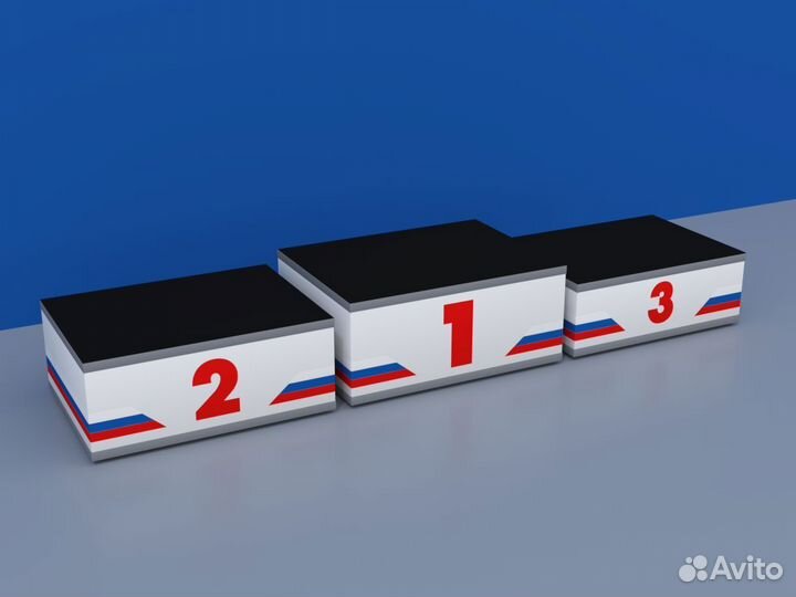 Пьедестал награждения Матрешка 812х612мм (прямоуг)