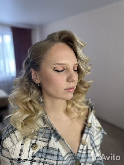 Прически, свадебные прически, локоны, макияж