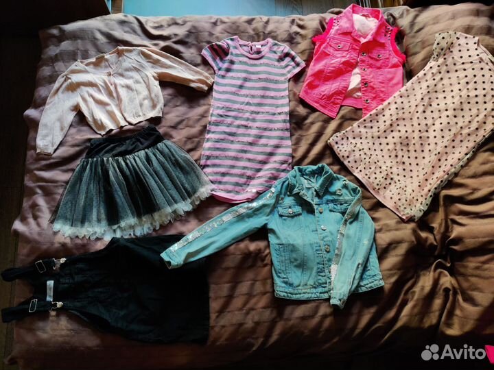 Вещи пакетом для девочки 134 140