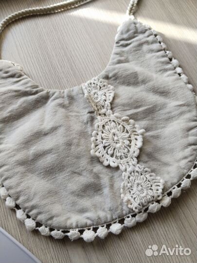 Силиконовый нагрудник слюнявчик для кормления