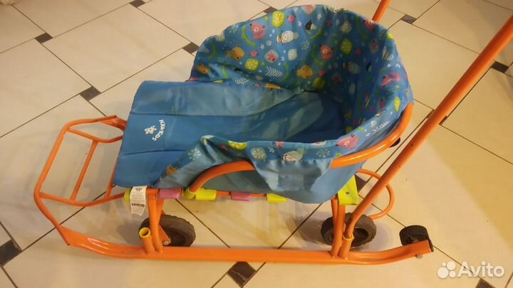 Детские санки с колесами