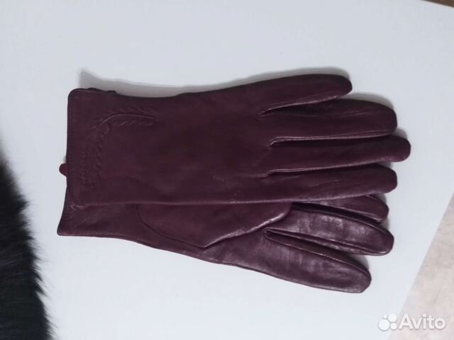 Перчатки женские кожаные новые