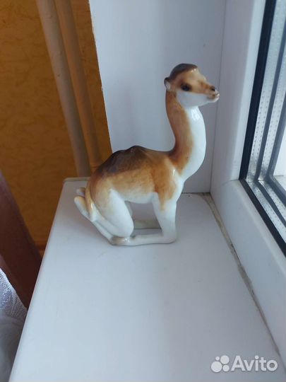 Фарфоровые статуэтки верблюд лфз