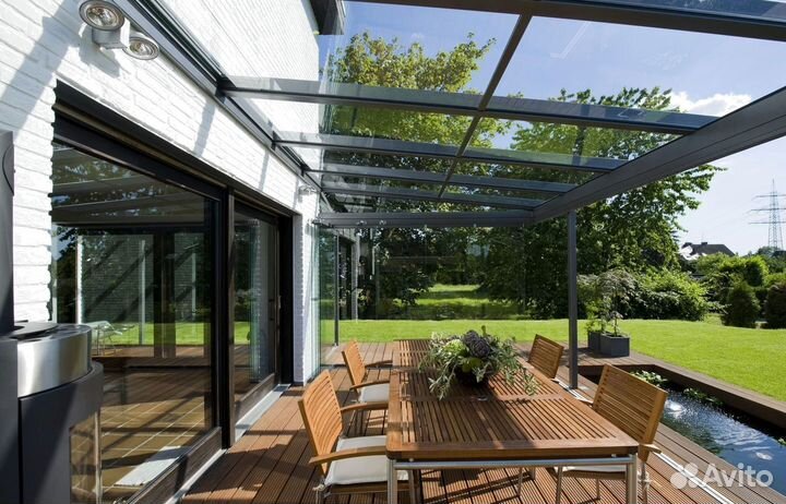 Стеклянные навесы