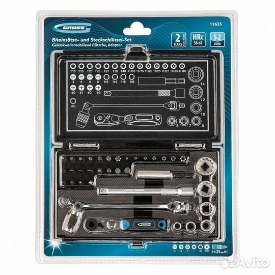 Набор бит и торцевых головок Gross Арт 11625