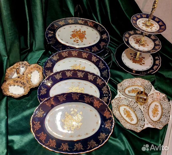 Блюда и фруктовница-горка