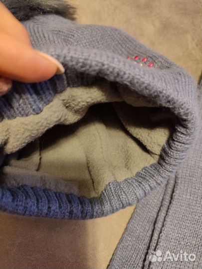 Комплект шапка и шарф для девочки