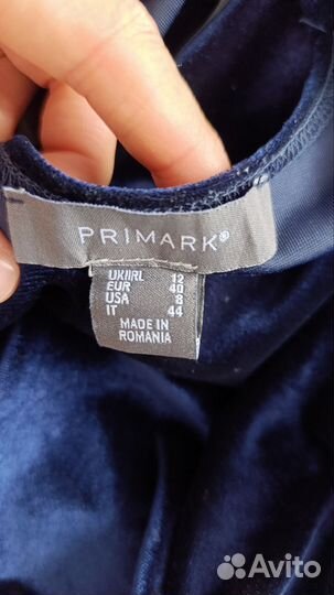 Боди женское primark 44 размер бархатное